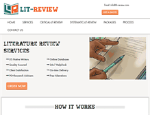 Tablet Screenshot of lit-review.com